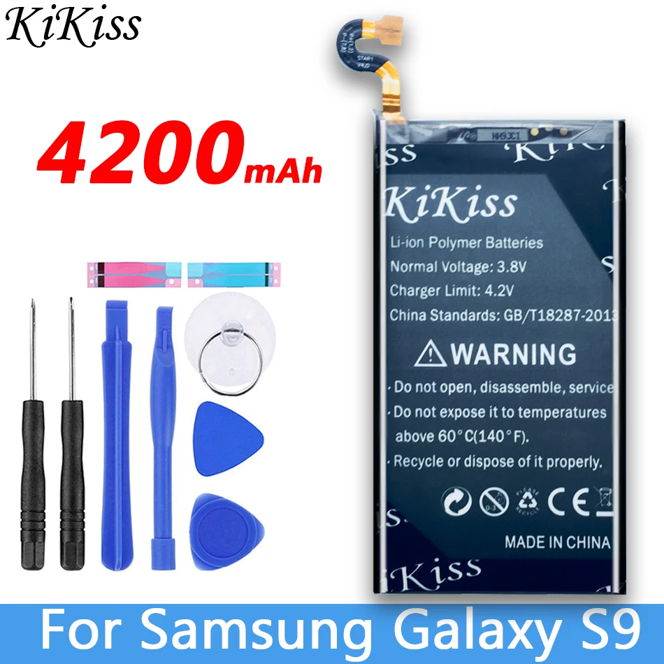 

4200mAh EB-BG960ABE Batteries For Samsung Galaxy S9 G9600 SM-G960F SM-G960 G960F Cell Phone Replacement Batteries + Gift Tools