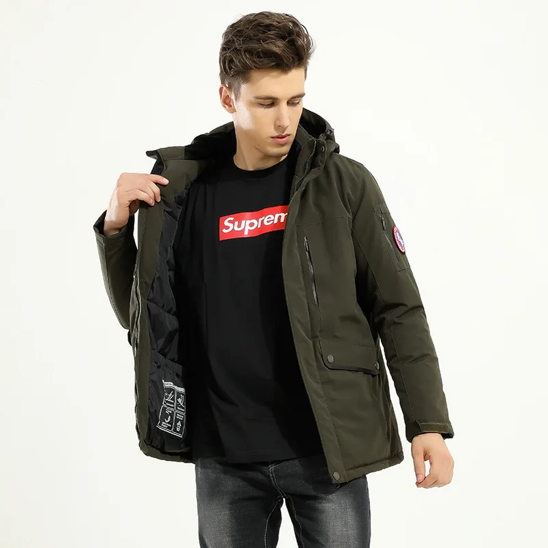 Новый стиль 2019 Мужская Уличная хлопковая стеганая одежда водонепроницаемая