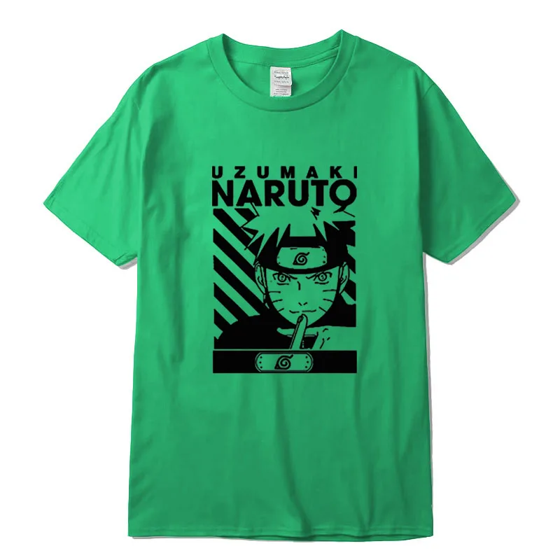 

XIN YI Men's High Quality 100% Cotton Short Sleeve Anime T-shirt Naruto T-shirt Cool o-neck tee t shirts men new arrival 2020