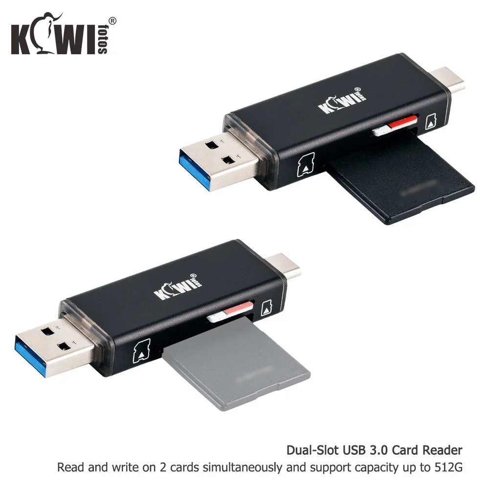 Кардридер Kiwi Портативный USB 3 0 для карт памяти SDXC SDHC SD MMC|Картридеры| |