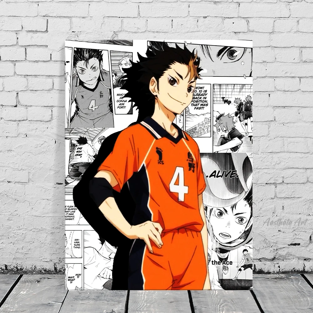 

Yu Nishinoya Haikyu!! Anime Home Decor Canvas Painting Wall Picture Living Room Decoration Art Poster Print