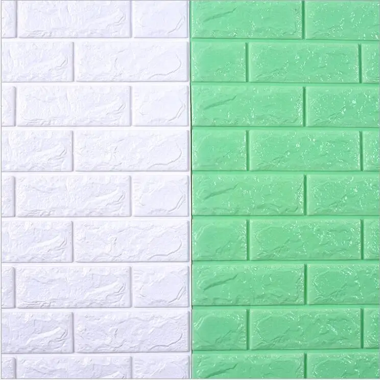 70X38.5CM DIY самоклеющиеся 3D настенные стикеры s декор для спальни пенопластовый