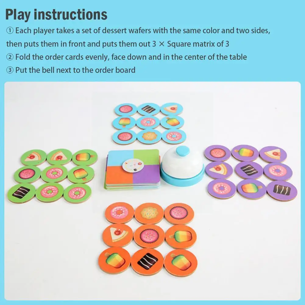 

Kids Education Logic Toy Interactive Competition Party Training Memory Challenge Table Puzzle Match Dessert Chess Games Rea K0L5
