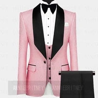 jacketpants handsome jacquard slim fit 2 piece groom tuexdos for wedding formal prom suit party evening blazer custom made