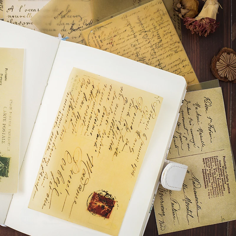 16 шт./лот винтажные газетные буквы бархатные бумажные пакеты для скрапбукинга