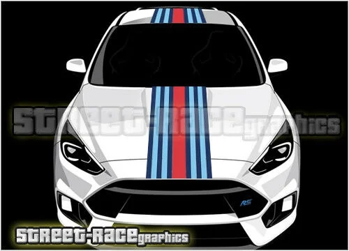 Виниловые графические наклейки для Ford Martini OTT002 racing Stripe Fiesta ка Focus | Автомобили и