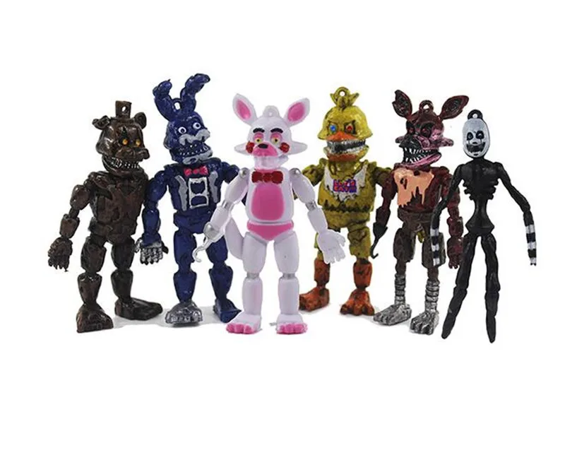 6 шт./компл. Five Night At Freddy Аниме Фигурка Fnaf Медведь Фигурка ПВХ Модель Фредди игрушки для детей, подарки