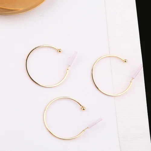 Модные корейские полукруглые большие серьги-гвоздики 6 шт. женские серьги в стиле