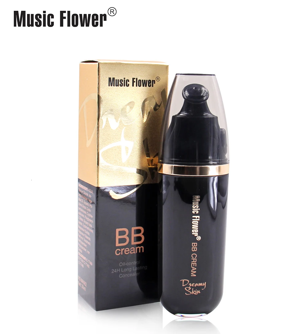 Music Flower натурального уход за кожей лица крем увлажняющий крем корейский макияж тональный крем кремовая основа контроль выработки кожного жира, Длительное Действие, база под макияж полное покрытие