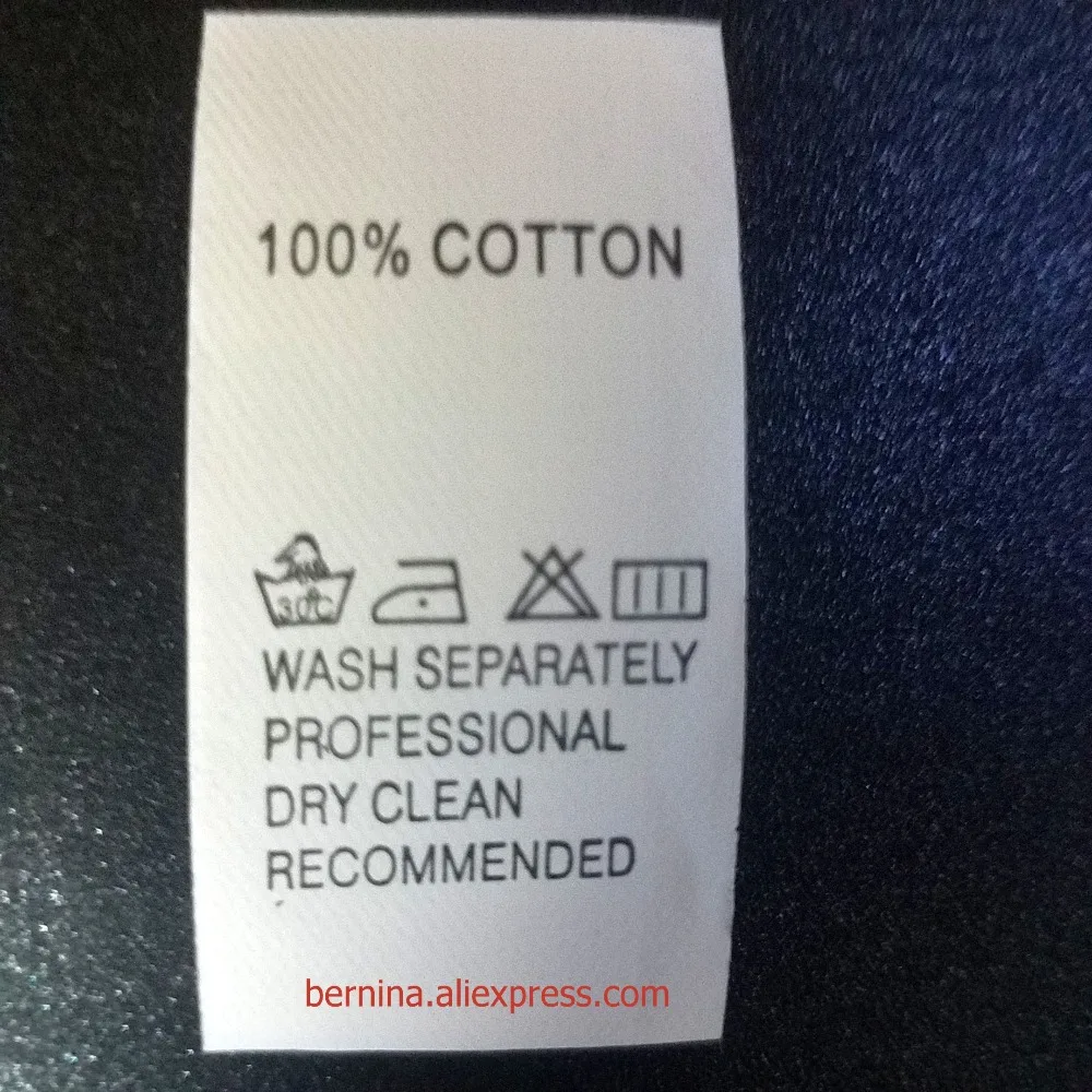 2019 Новинка 25 мм 1000/рулон этикетка для ухода за одеждой бирка одежды стирающаяся с