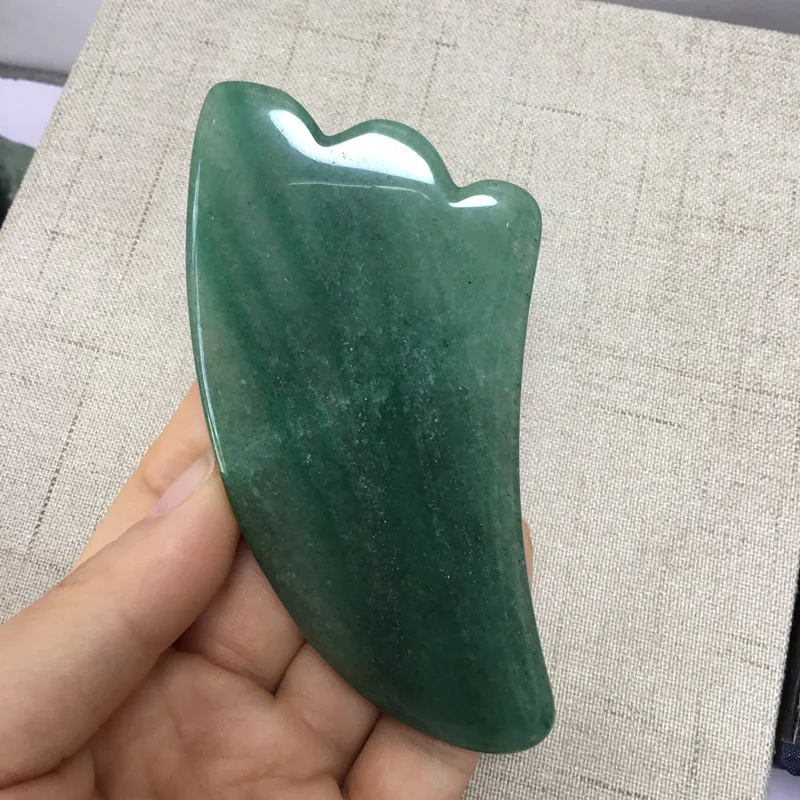 Массажер для массажа тела с зеленым авантюрином массажер