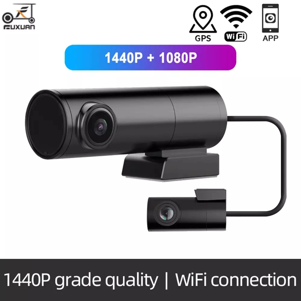 Видеорегистратор KAPY LS01 QHD DVR на Android автомобильная камера 2K со встроенным Wi Fi GPS 24