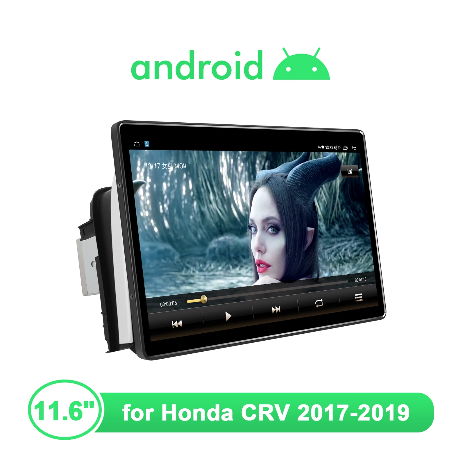 구매 라디오 테이프 레코더 1 Din 안 드 로이드 10 중앙 멀티미디어 플레이어 혼다 CRV 11.6-2017 2019 인치 자동차 라디오 GPS 무선 Carplay