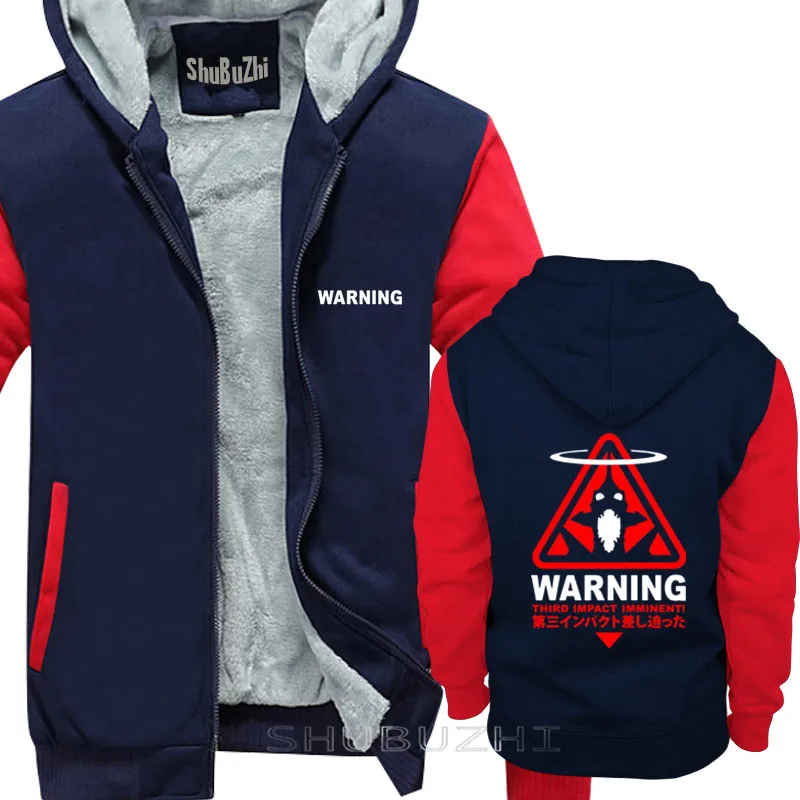 navy red Evangelion Япония Аниме ТВ серия Толстовка черная Базовая толстовка хлопок Мужская мода Чистый хлопок на заказ Толстая куртка sbz5436 - Цвет: navy red