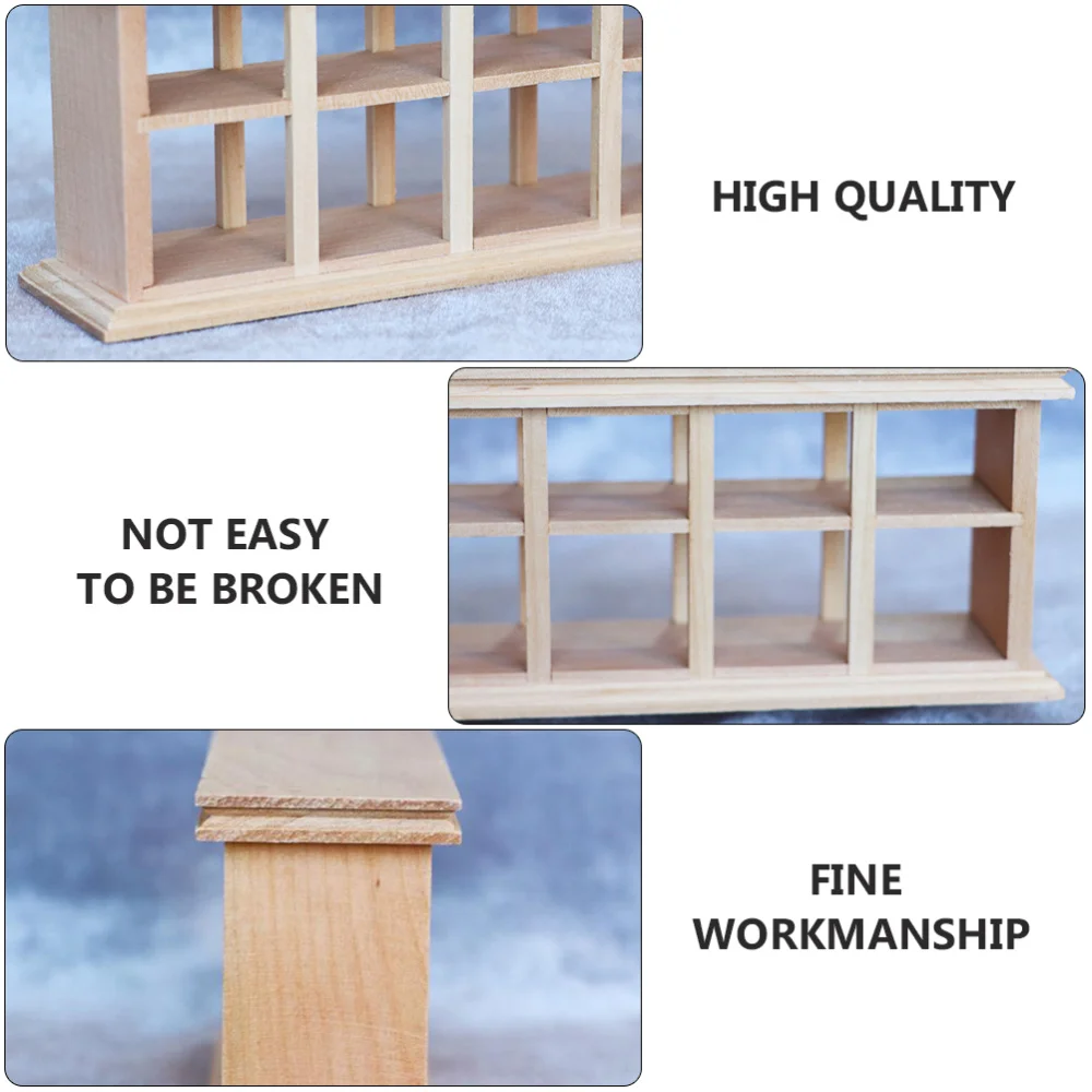 

1pc Mini Bakery Scene Grid Cabinet Model Cake Cabinet Mini Scene Model Accessory