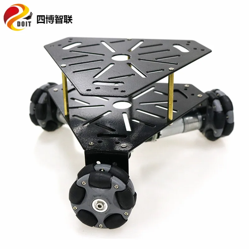 SZDOIT двойной-Слои в металлическом корпусе 3WD RC робот танк шасси автомобиля