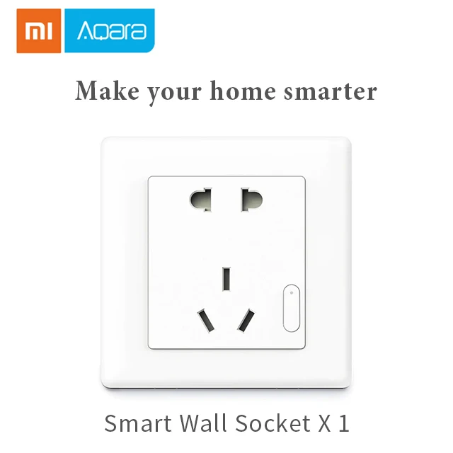Wall Socket Xiao mi Aqara умная камера G2 шлюз версия беспроводной настенный выключатель Умный дом настенная розетка mi датчик двери окна датчик человеческого тела - Цвет: Wall Socket