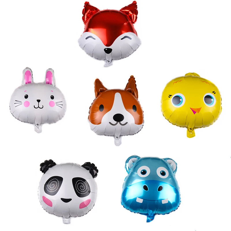 1 шт. декоративный Гелиевый шар в виде енота лисы панды кролика|Воздушные шары и