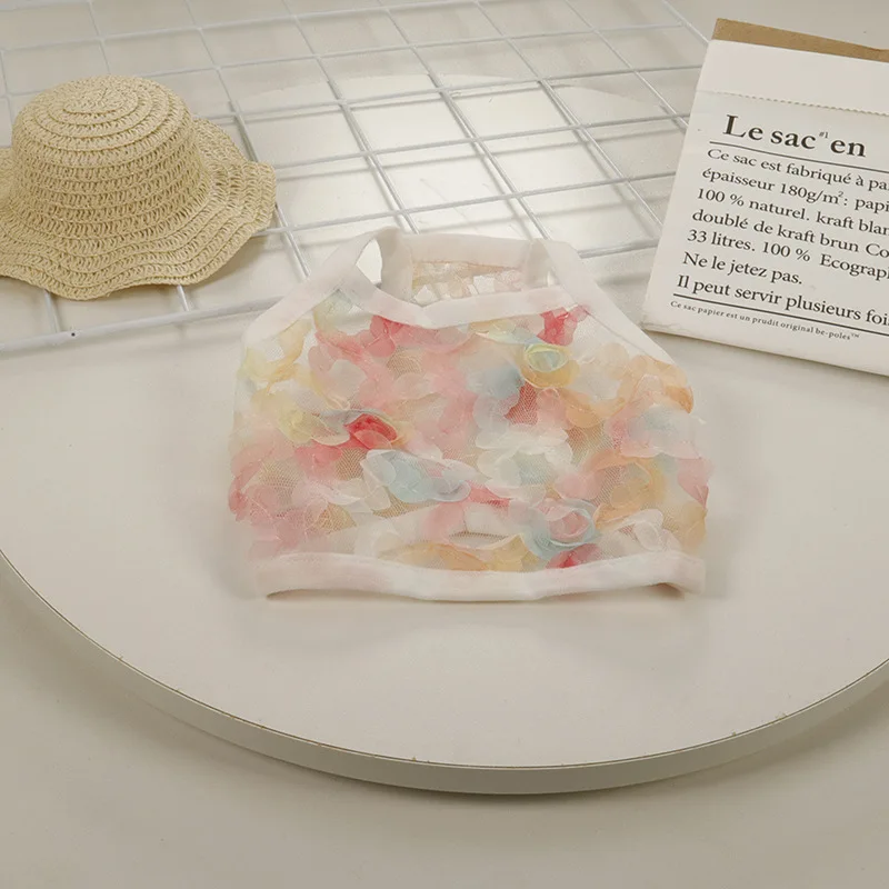 Летняя Одежда для питомцев жилет собак и кошек Тедди корги боевая одежда