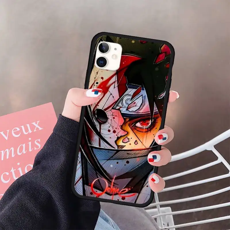 

Itachi Uchiha Naruto akatsuki luxury Phone Case funda for iPhone 11 12 pro XS MAX 8 7 6 6S Plus X 5S SE 2020 XR