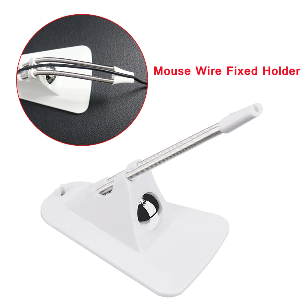

Mouse Wire Fixed Holder Desktop Computer PC Mouse Bungee Cord Clip Wire Line Organizer Mice Cable Clamp For Professional Gamer