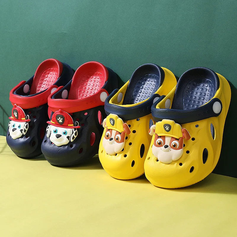 

Paw Patrol Children's Fashion Casual Slippers Baby Soft-soled Non-slip Sandals Hole Anti-collision Slippers Beach Shoes Kid Gift