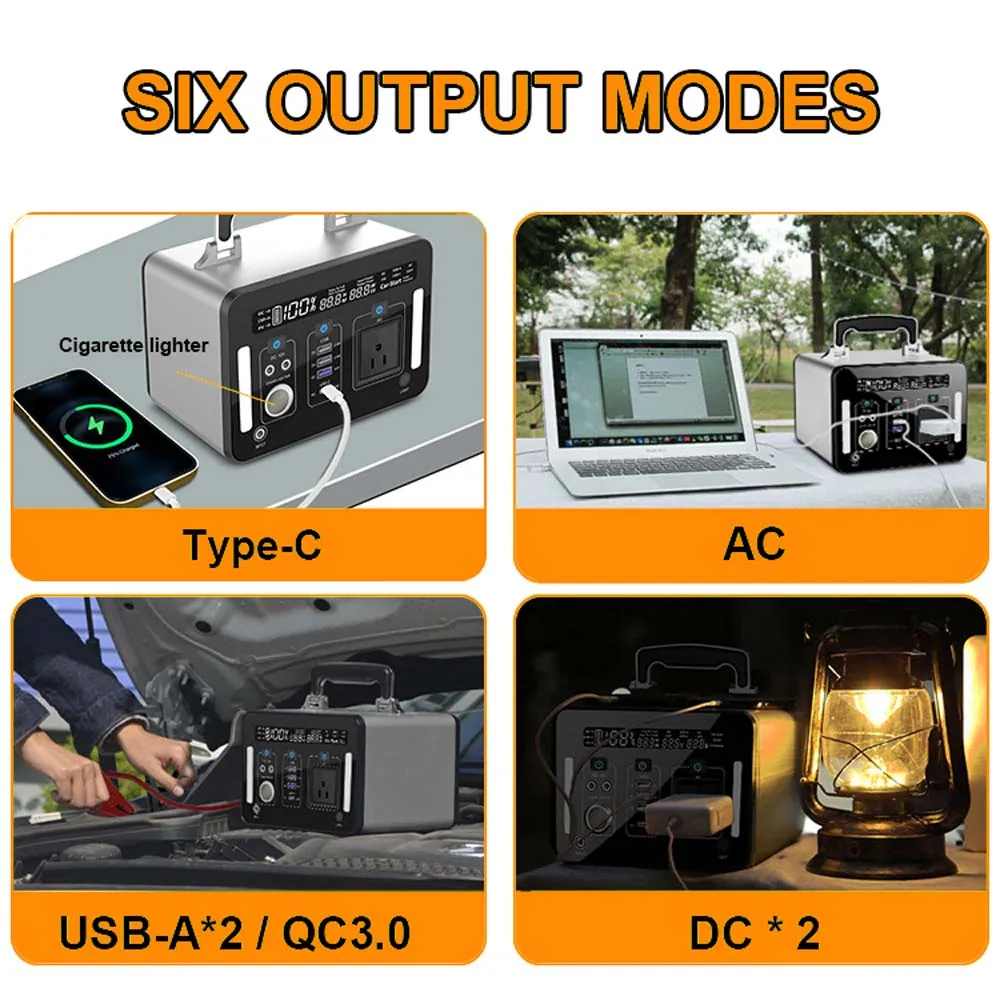 

CE FCC PSE 300W Emergency Battery Backup Fast Charger Powe Bank For Off Grid Outdoor