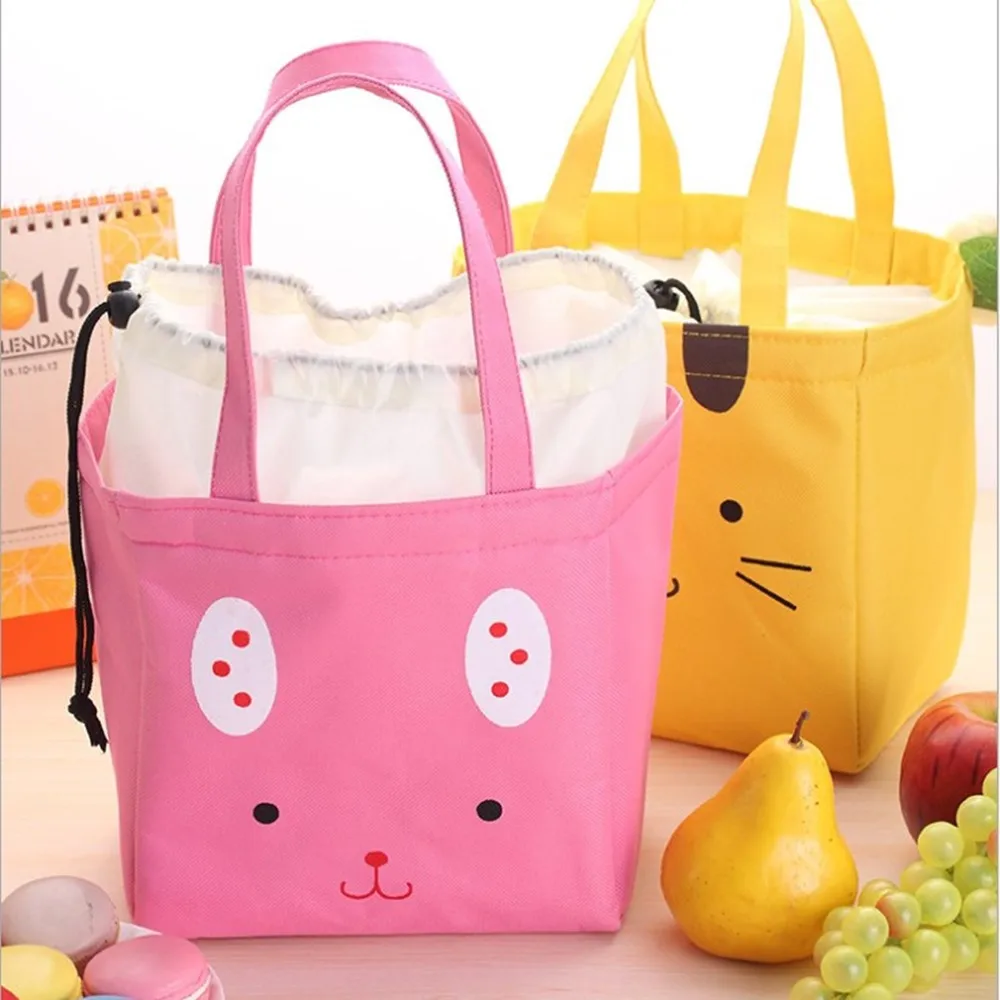 

Portable Lunch Bag New Thermal Insulated Lunch Box Tote Cooler Bag Bento Pouch Lunch Container Food Storage Bags Sorting Pouch