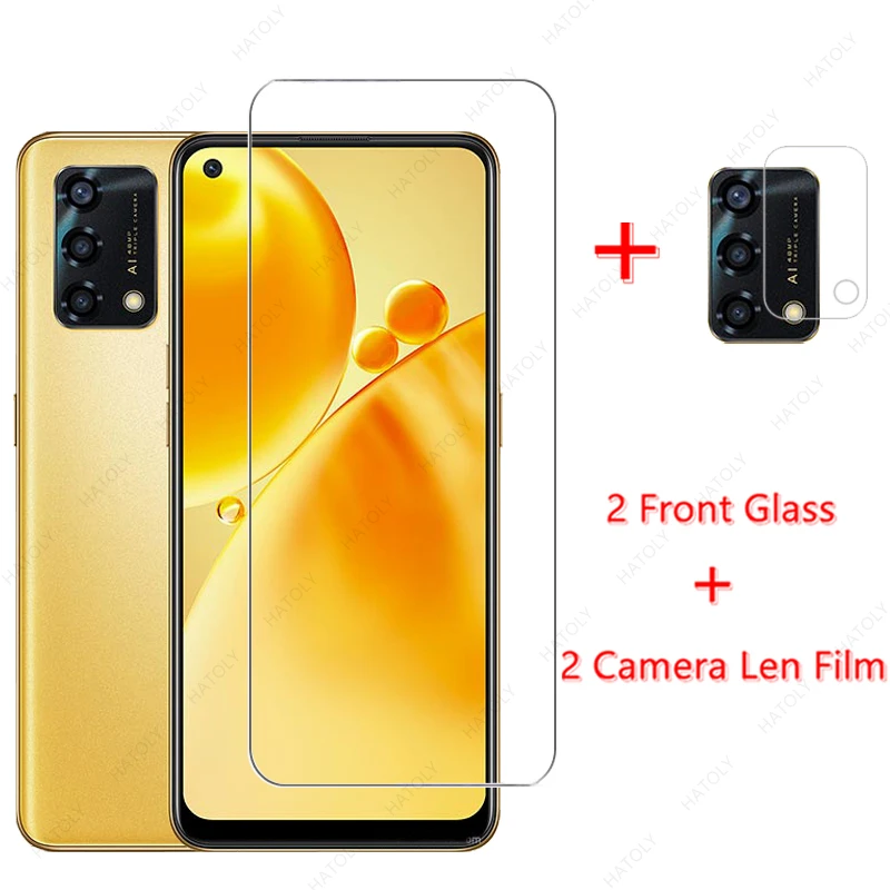 

Tempered Glass for OPPO F19s Glass for OPPO F19s Film Mobile Phone Screen Protector HD Camera Len Film for OPPO F19 Pro Plus