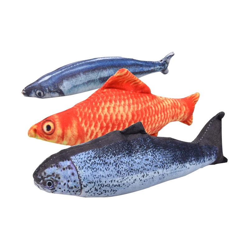 Мягкая плюшевая игрушка для кошек в форме рыбы подарки игрушки мягкая подушка