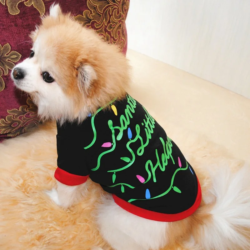 Одежда для собак Рождественский костюм милая мультяшная одежда маленьких