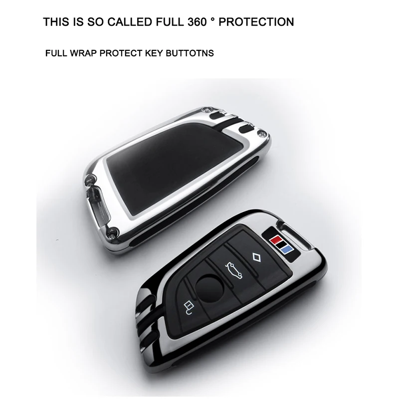 Новый цинковый сплав автомобильный чехол для ключей BMW X1 X3 X5 X6 серии 1 2 5 7 F15 F16 E53 E70