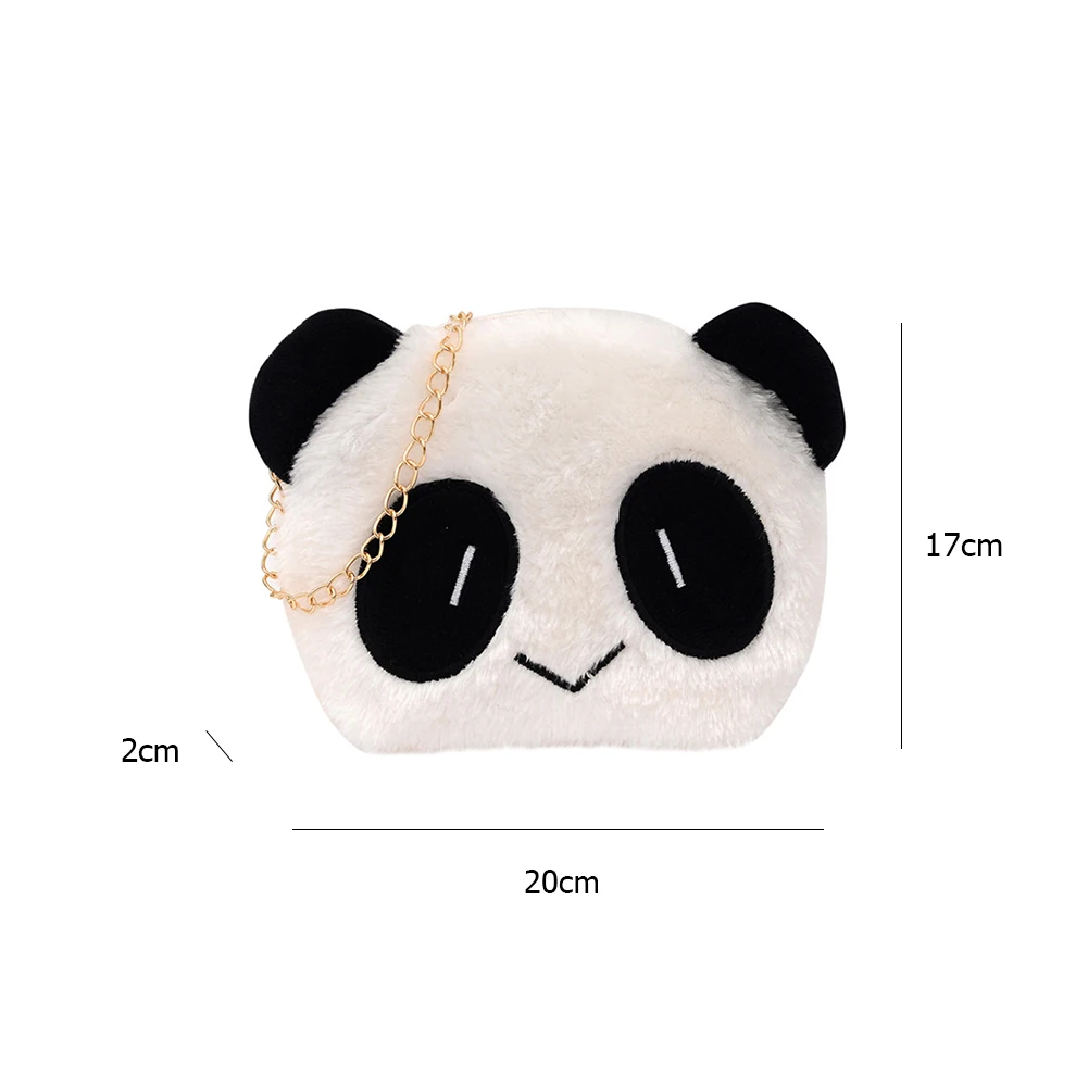 

Lovely Panda Crossbody Bags Plush Girls Purse Shoulder Chain Messenger Handbags Fashion Exquisite Shopping Bag