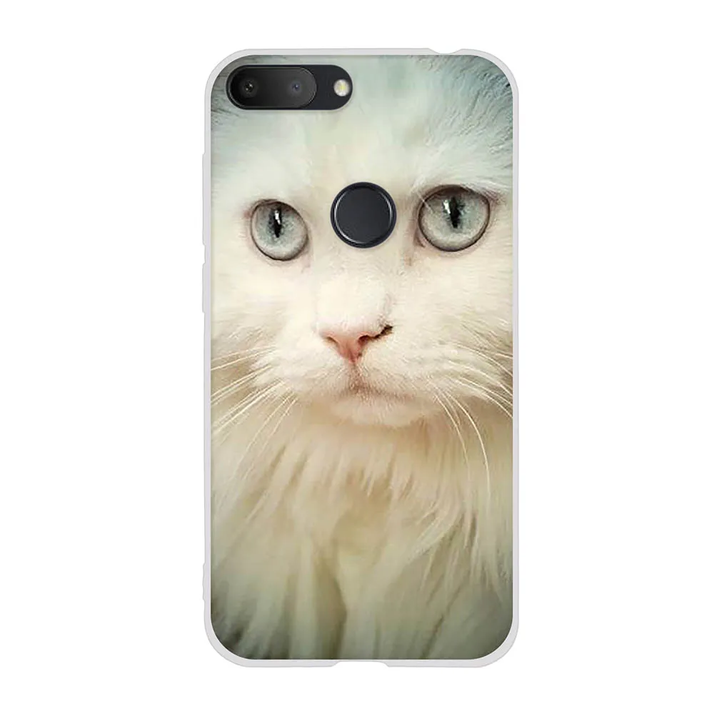 Soft TPU Case For Alcatel 1S 2019 5.5-inch Fashionable Cute Cats Pattern Silicone Cover Colorful Painted Bag for | Мобильные