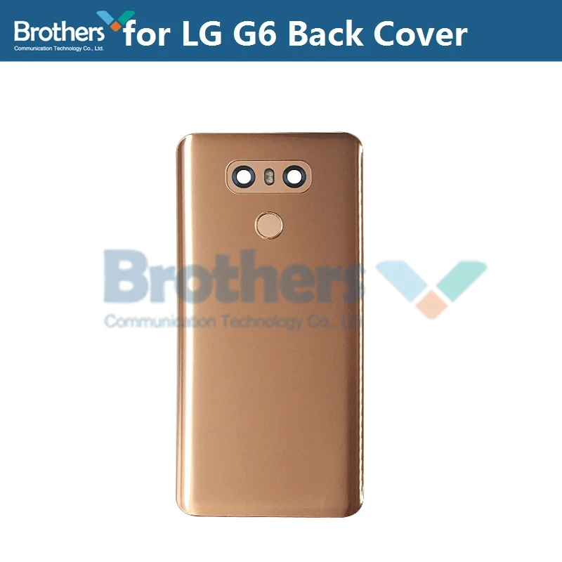 Задняя крышка для LG G6 корпус батареи с гибким кабелем отпечатков пальцев+ объектив камеры для LG G6 H870 задняя крышка аккумулятора Замена