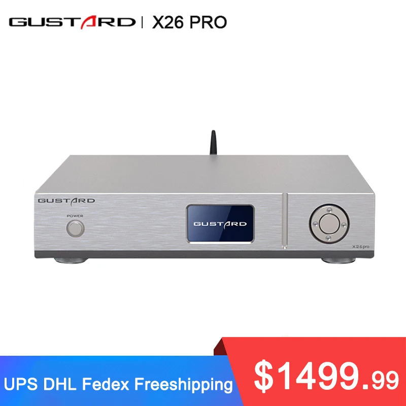 Günstig Gustard DAC-X26 PRO ESS9038 PRO * 2 DAC Bluetooth 5,0 K2 Uhr Synthesizer X26PRO DSD512 PCM768KHz Decoder
