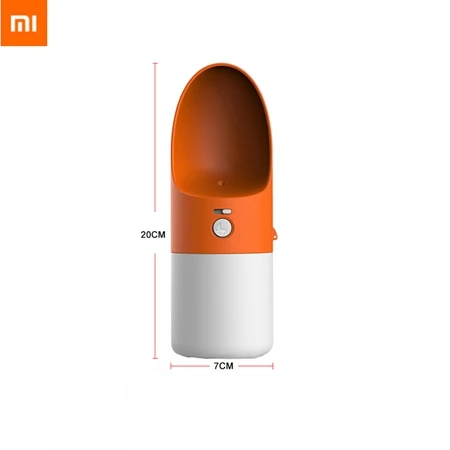 Xiaomi ROCKET чашка с домашними животными портативная чашка для собак Бутылка Спорт на открытом воздухе путешествия собака миска для питьевой воды диспенсер подачи умный контроль - Цвет: orange 210ml