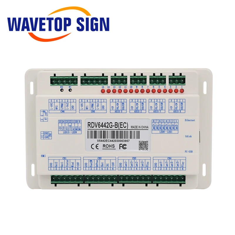 WaveTopSign Ruida RDV6442G CCD визуальный Co2 лазерный контроллер использует для фотографий|card