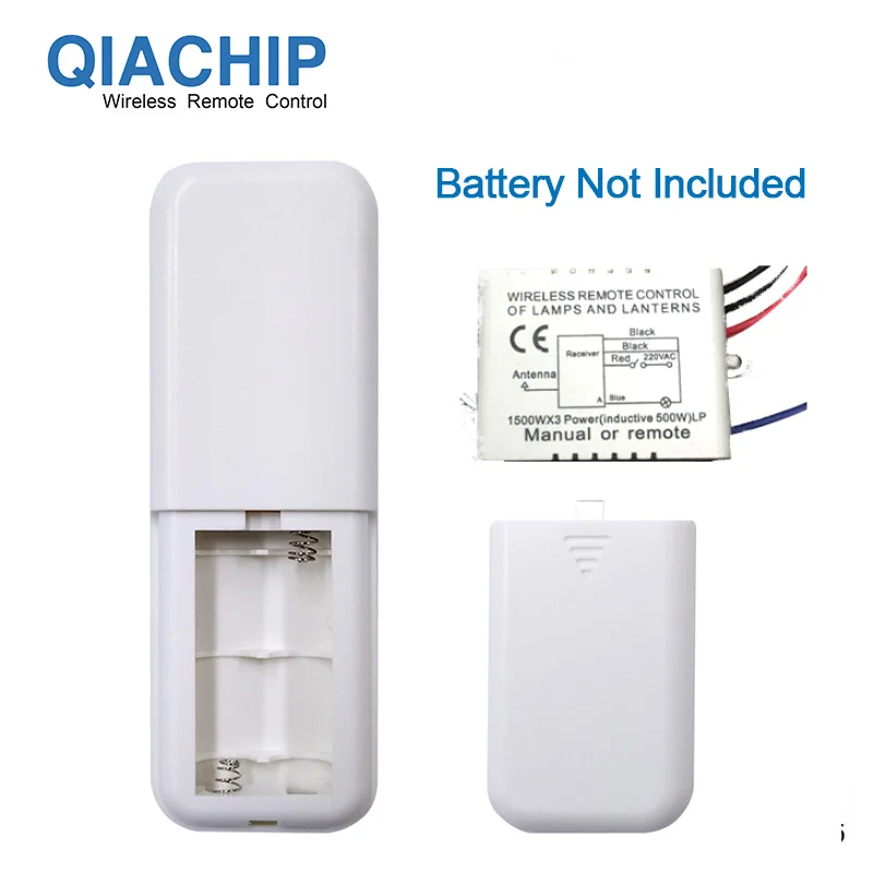 QIACHIP 1 способ AC 220 V RF пульт дистанционного цифровой беспроводной пульт дистанционного управления Переключатель ВКЛ/ВЫКЛ потолочный вентилятор панель управления переключатель для лампочки - Цвет: 1 way