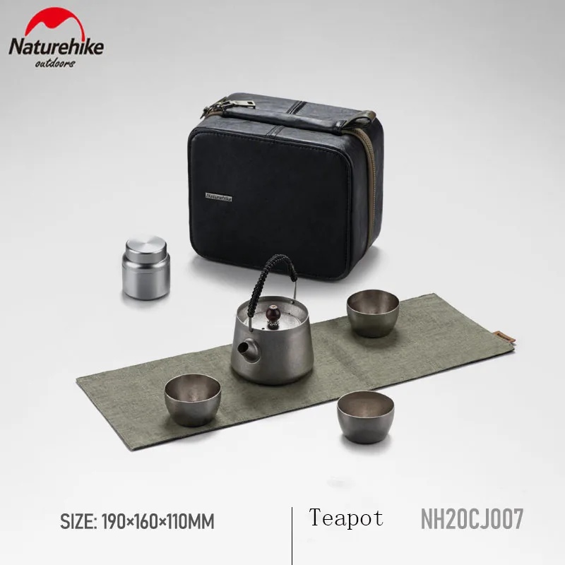 

Naturehike Titanium TeaPot Teaware Set Pure Titanium Tea Cups Outdoor Tea Coffee Maker Titanium Teapot with Tea Can Tea Infuser