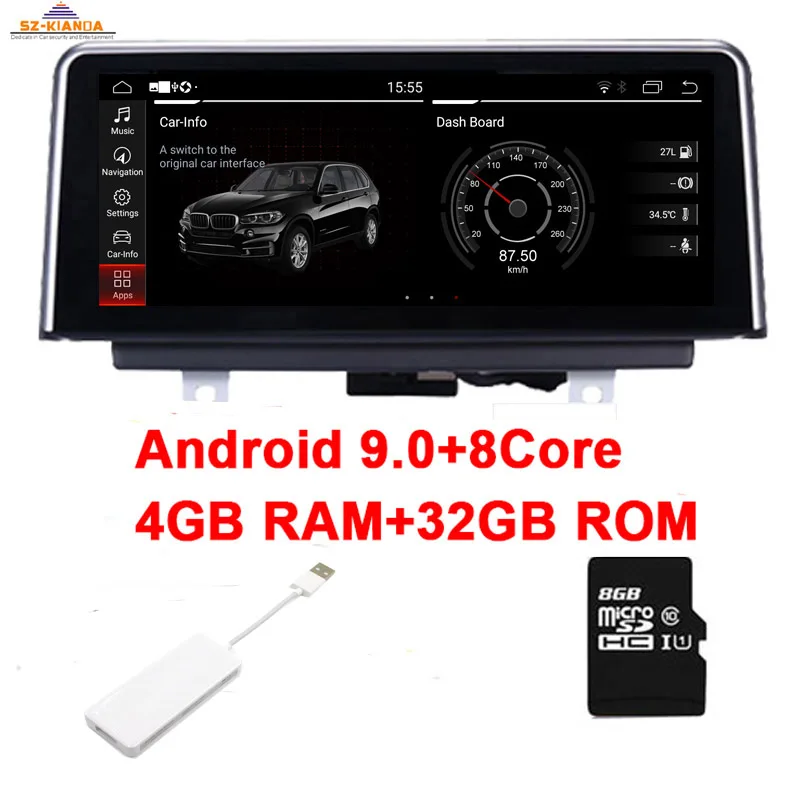Автомобильный мультимедийный плеер 10 25 &quot 8 ядер Android 9 0 DVD для BMW F30 F31 F34 Авторадио