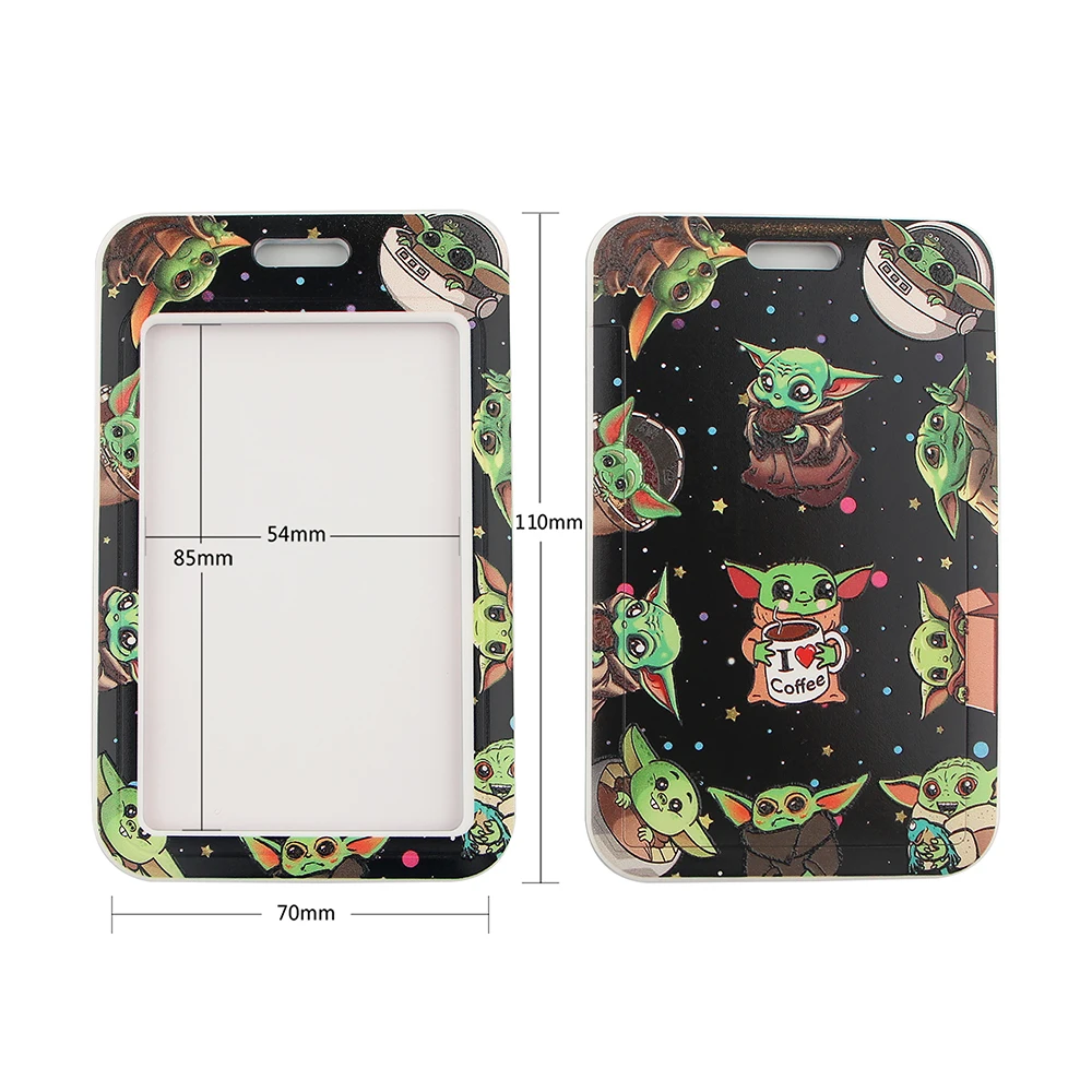 star wars yoda baby lanyard keychain lanyards for keys badge id mobile phone rope neck straps accessories kids gift free global shipping