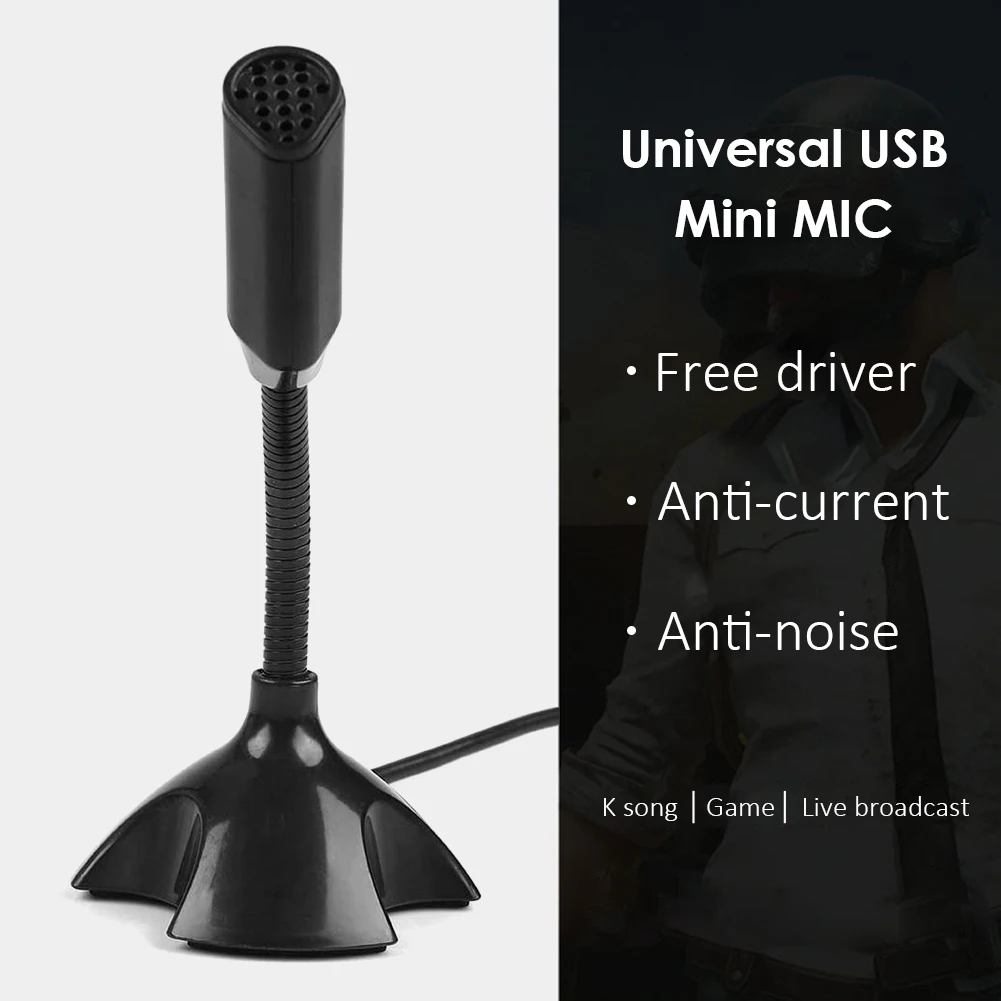desk usb microphone computer laptop pc gooseneck microfono mic with stand for tik tok live streaming gaming microfone free global shipping