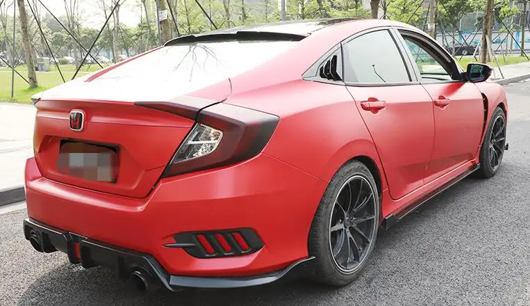 Для HONDA CIVIC 2016-2018 Седан ABS затемнения для задних дверей и окон жалюзи рама оконный