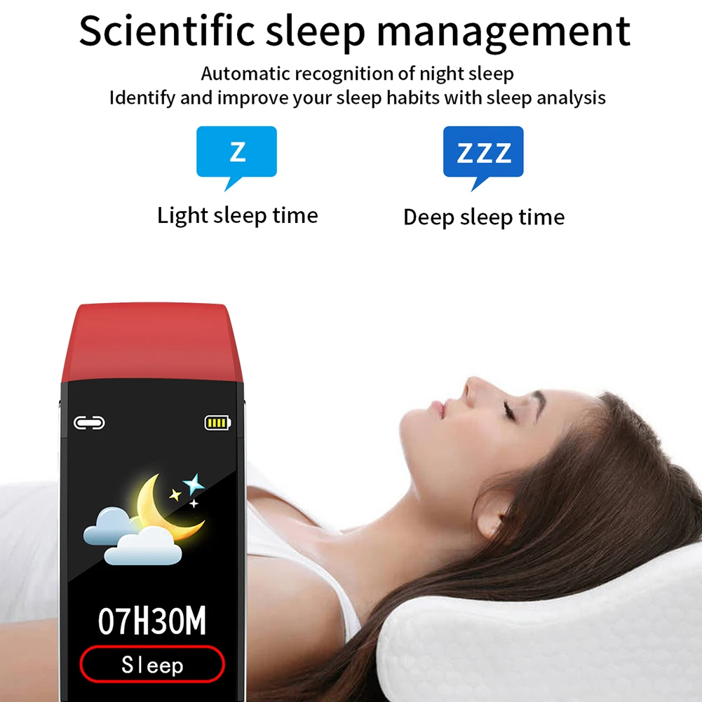 

Fitness Tracker Bracelet E66 Smart Band PPG ECG Body Temperature ECG Smart Bracelet Heart Rate Monitor Sport Smart Watch