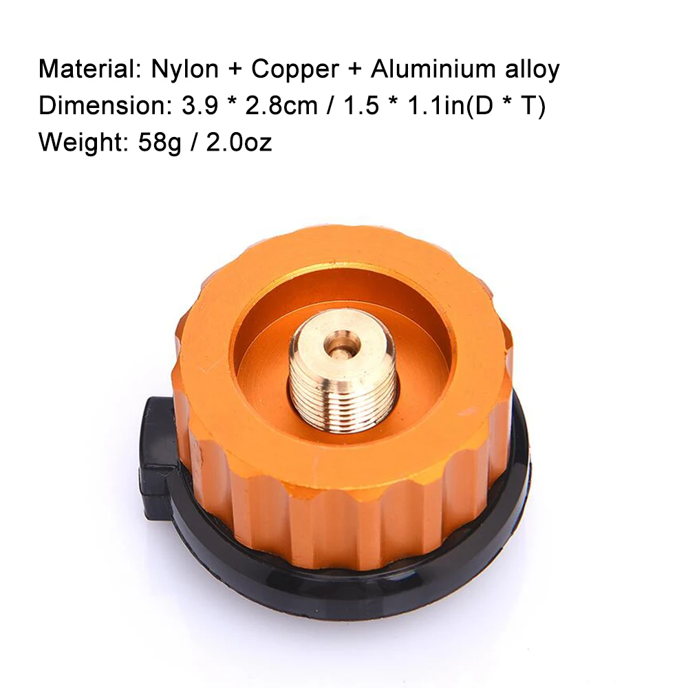 Widesea Camping Gas Stove Propane Refill Adapter Outdoor Tank Coupler Adaptor Charging Accessories Supplies Equipment Touris | Спорт и