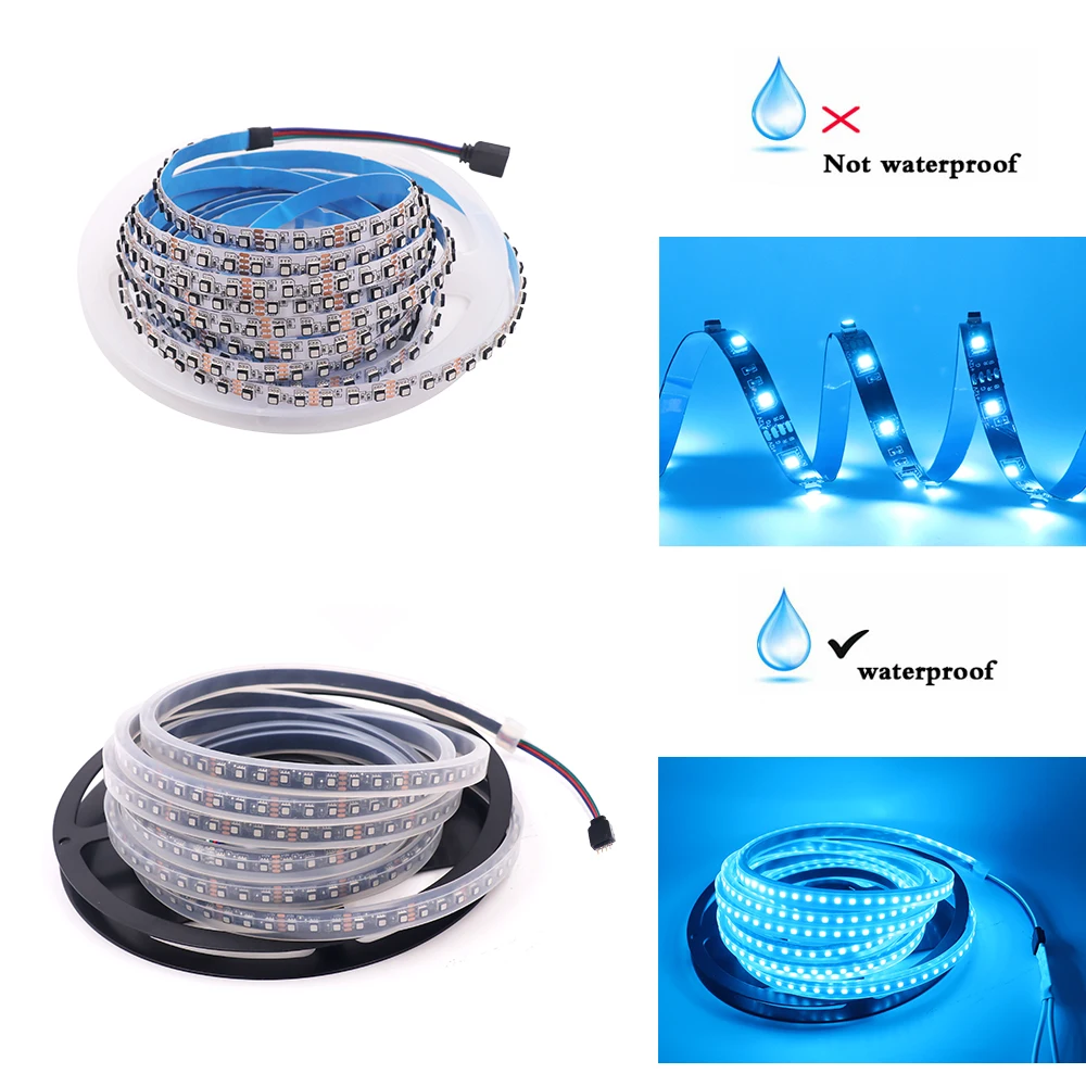 5 м Светодиодная лента 3535 SMD 60 светодиодов/м водонепроницаемая гибкая