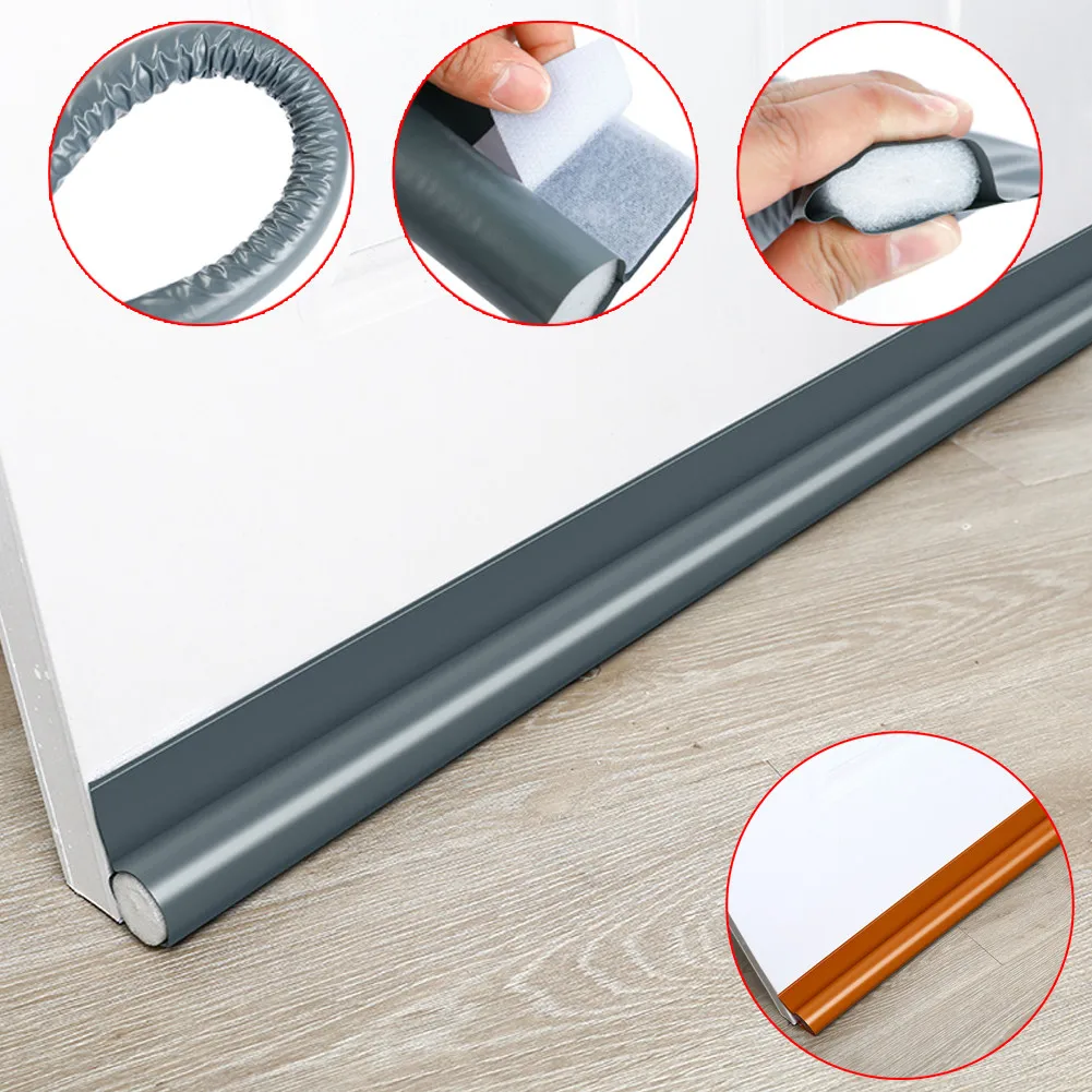 

Windproof Strip Foam Rubber Strip Pasted Door Draft Excluder Bottom Seal Strip Guard Sealer Stopper Wind Sweep Blocker Label