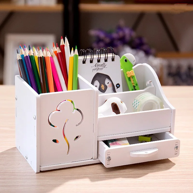 1 шт. Многофункциональный школьный стол ручка карандаши Ящик Контейнер Коробка