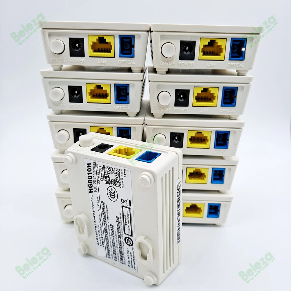 Бесплатная доставка 10 шт. б/у Epon ONU HG8010H ftth оптоволоконный маршрутизатор ont 1GE с